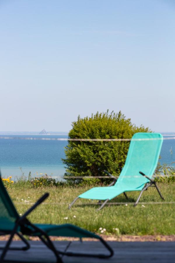 La Metairie-Du-Vauhariot - Vue Mer Et Mont Saint Michel - Piscine Chauffee - Acces Gr34 Cancale Zewnętrze zdjęcie